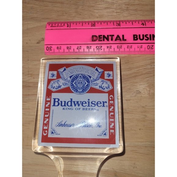 Acrylic Budweiser Beer Tap Handle  Marker Tapper Keg Pull  Bar - Picture 3 of 5
